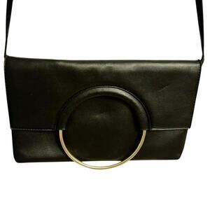 BCBG Black Addison Crossbody with Silver Metal Accent